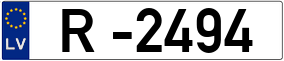 Trailer License Plate